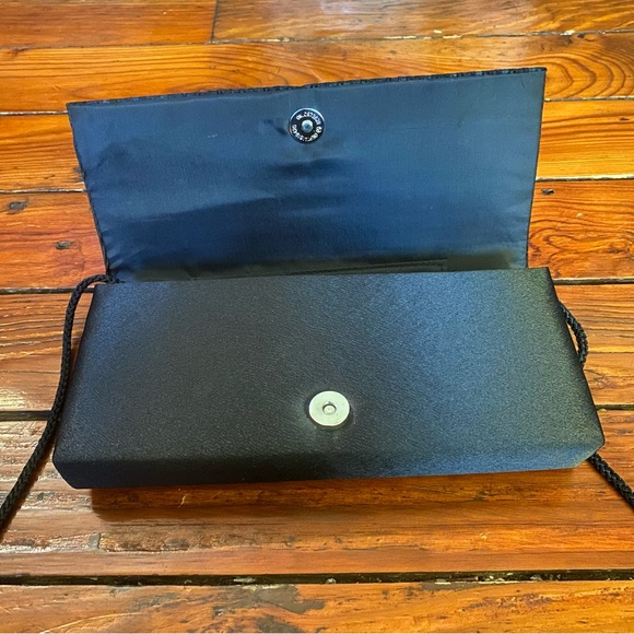 Bijoux Terner Black Formal Clutch Crossbody Purse - Picture 7 of 9